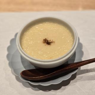 塩釜焼き新玉ねぎと茶碗蒸し(炭の音 あすと)