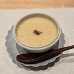 塩釜焼き新玉ねぎと茶碗蒸し(炭の音 あすと)