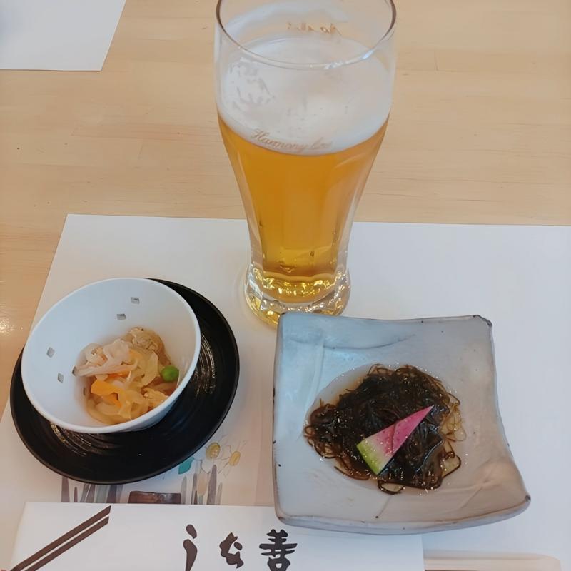 生ビール(うな善)