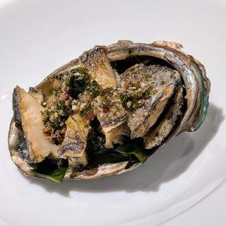 アワビ(明水然・楽 おまかせ鉄板焼き)
