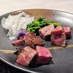 ステーキ(明水然・楽 おまかせ鉄板焼き)