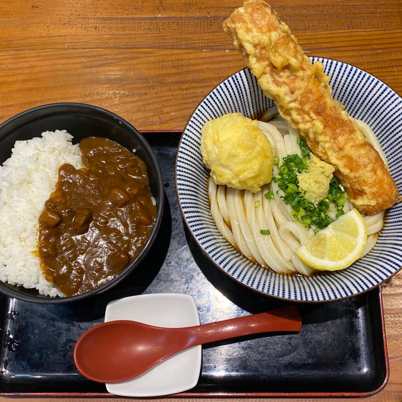 カレー丼セット(釜たけうどん明石焼 LINKSヨドバシ梅田店)