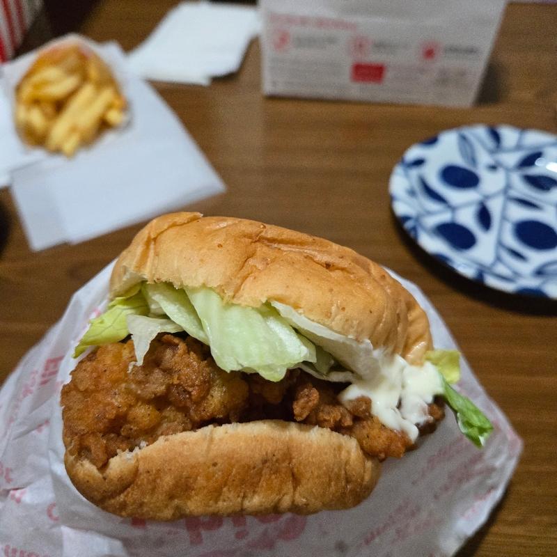 元祖チキンフィレサンド(ケンタッキーフライドチキン足利南店)