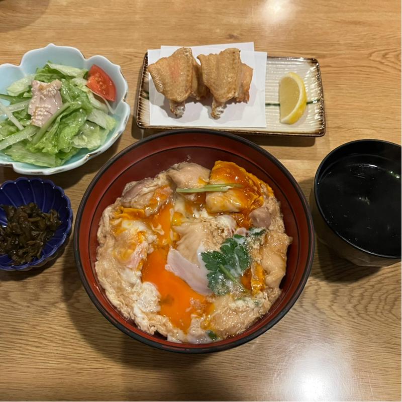 上親子丼セット(鳥つね湯島天神前店)