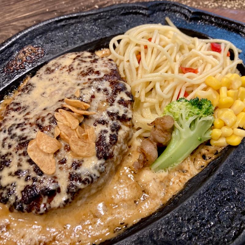 ガーリックハンバーグ(ふらんす亭 名古屋エスカ店)