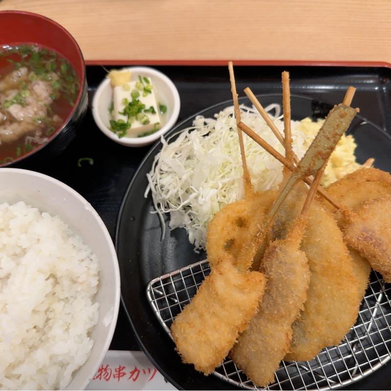 串カツ定食(串カツ田中 キュービックプラザ新横浜店)