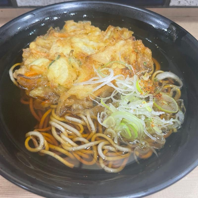 天ぷらそば(駅そば 大江戸そば 池袋)