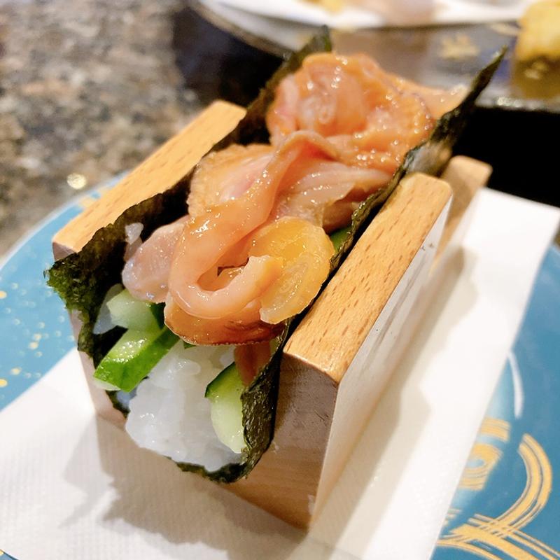 活赤貝紐手巻き(すし辰緑井本店 )