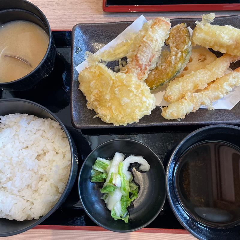 お好み天定食(天ぷらとワイン小島 広島店)