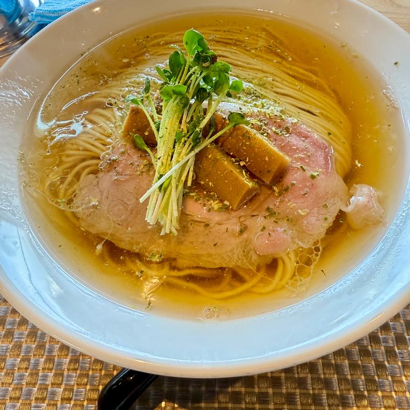 山椒の塩そば大盛(麺処 清水 三条店)