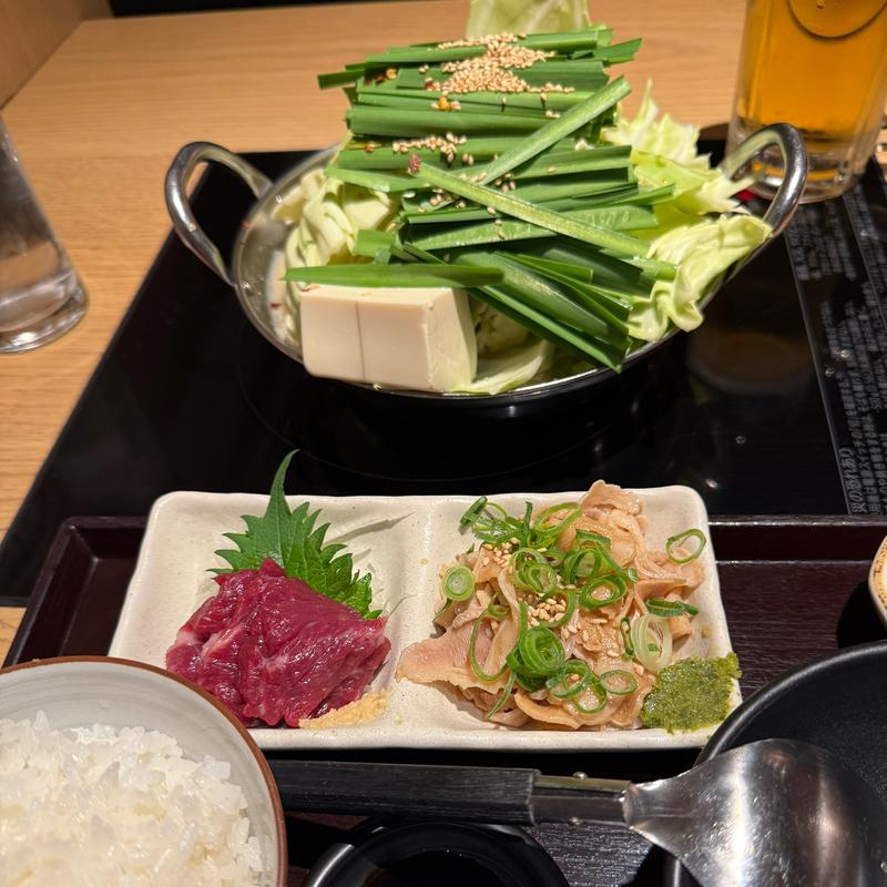 もつ鍋御膳　もつ鍋みそ味(博多モツ鍋おおやま小田急ハルク)