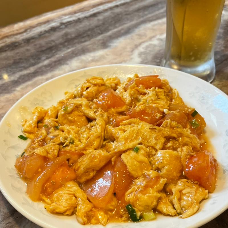 トマトの卵炒め(中華料理 後園)