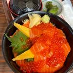 サーモン・イクラ丼(創菜旬魚 はしもと 南三陸さんさん商店街)