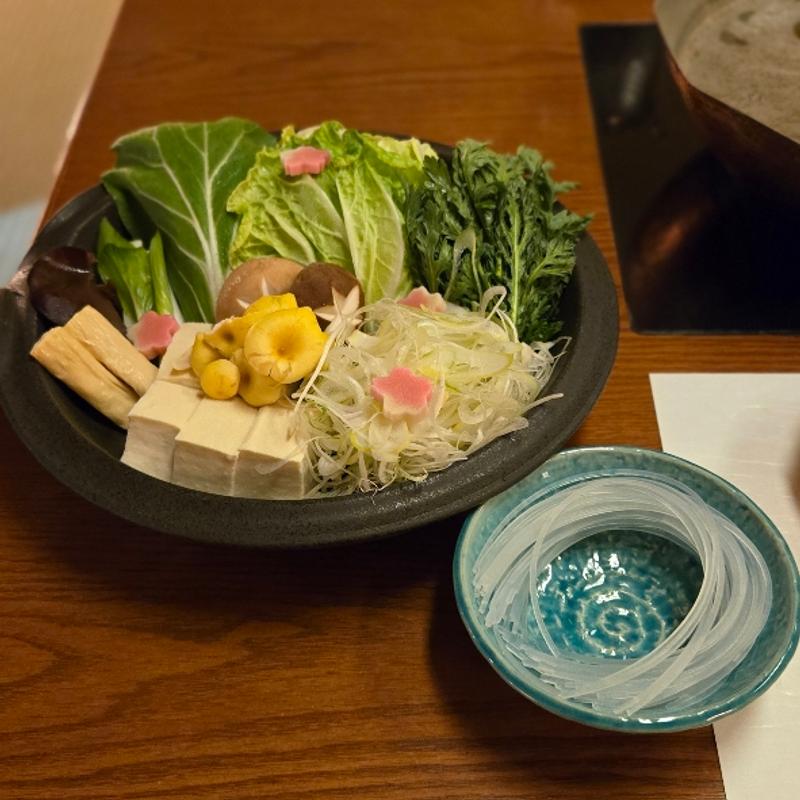 季節野菜の盛り合わせ(北新地しゃぶしゃぶ きらく)