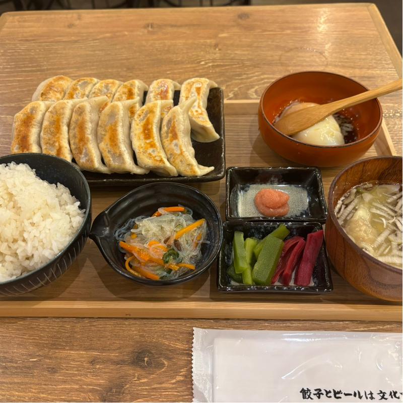 W究極の餃子定食(肉汁餃子のダンダダン 武蔵境店)