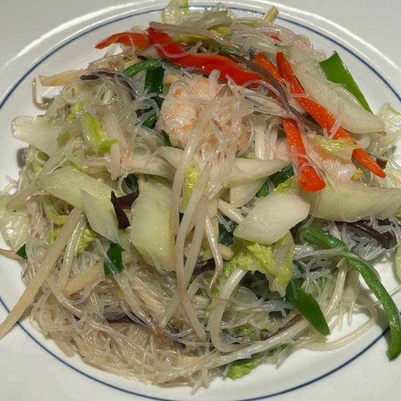 エビと鶏焼きビーフン(梅梅 赤坂Bizタワー)