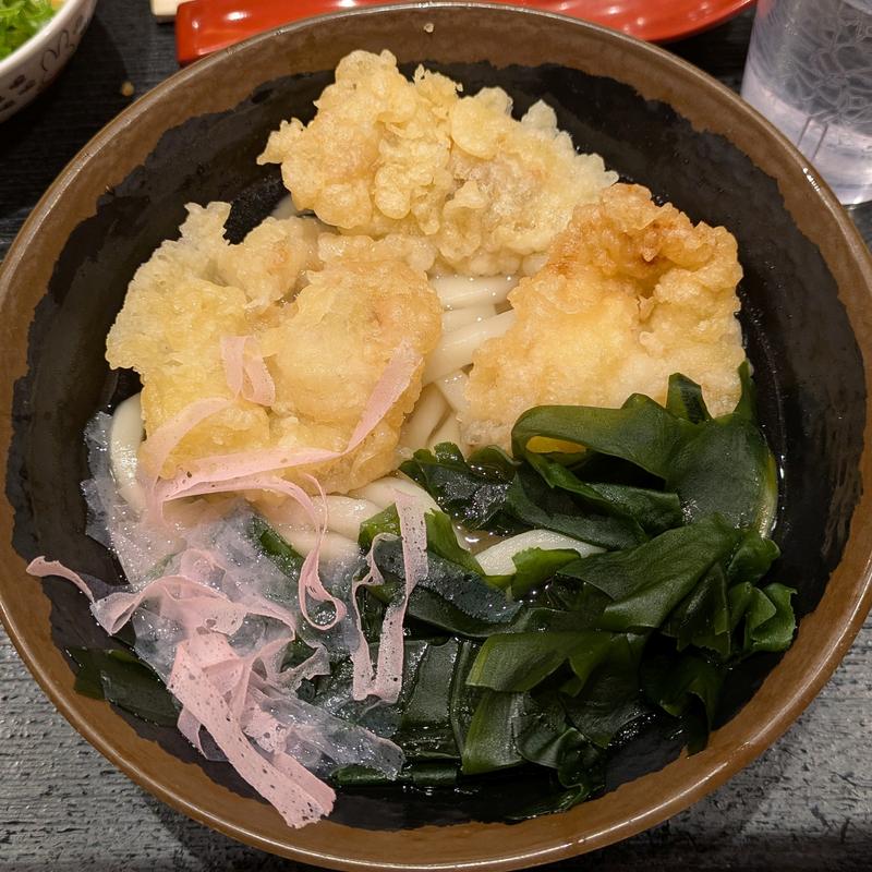 いか天わかめうどん(小)(本場さぬきうどん めりけんや 武蔵小杉店)