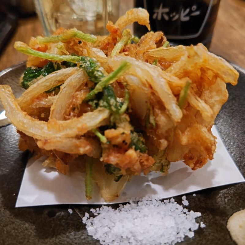 桜えびと新たまねぎのかき揚げ(のげちゃん)