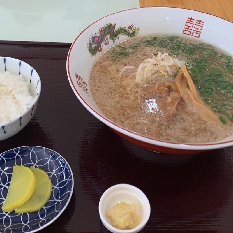 中華そば小、ライス小、ニンニクトッピング(中華そば リキ)