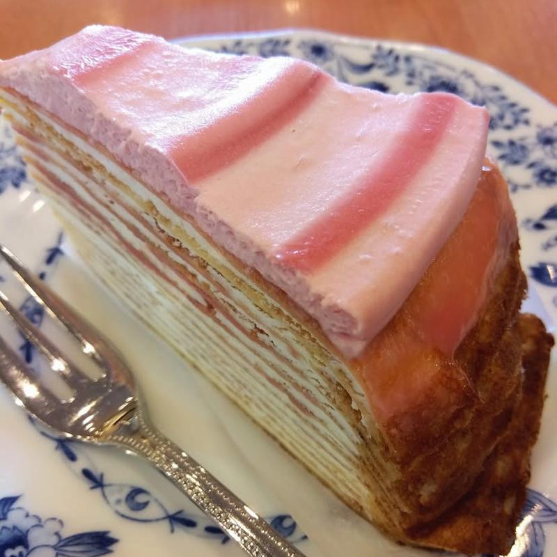 さくら香るミルクレープ(ドトールコーヒーショップ 代々木店)