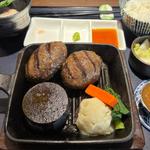 宮崎牛ハンバーグセット（2個）(ハンバーグ かしわ野)