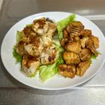 揚げ焼売、カスベ唐揚げ(ベルクス 東墨田店)