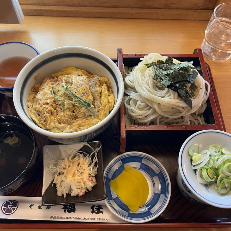 かつ丼そばセット(そば処福住札幌中央店)