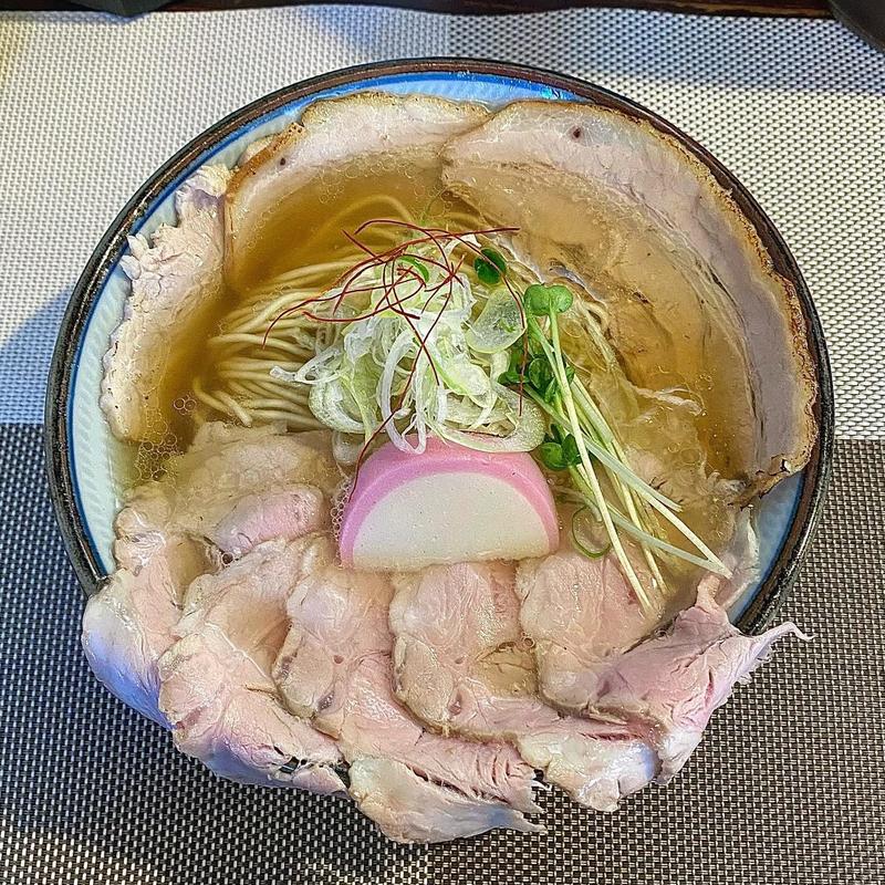 魚出汁そば チャーシュー増し(和風とんこつ かしや)