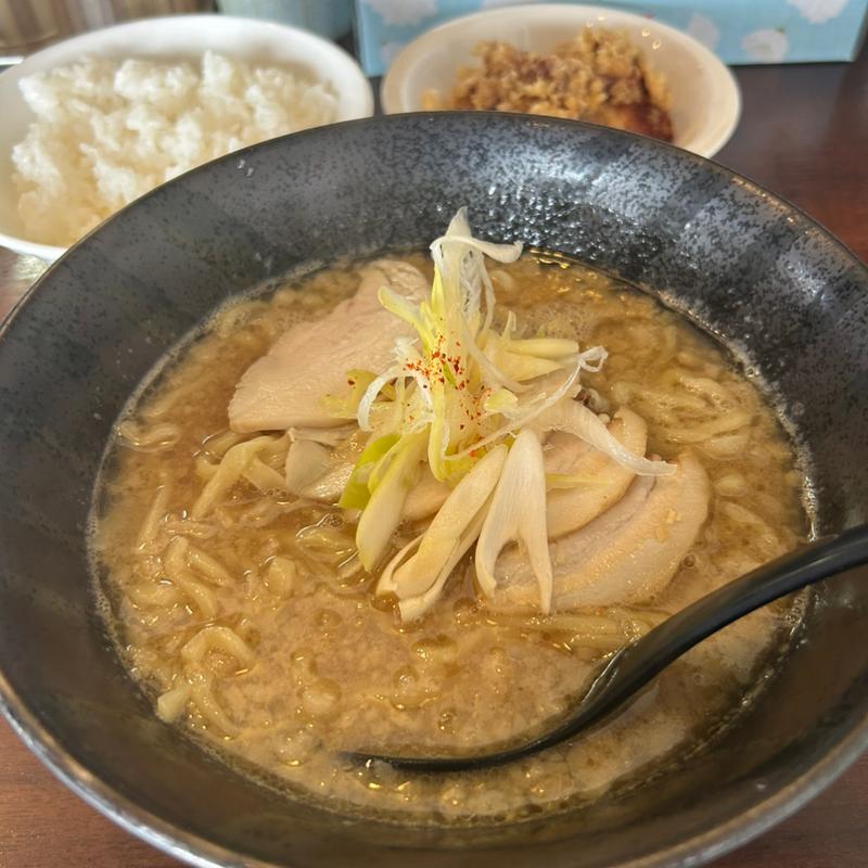 白湯ラーメン+唐揚げセット(ヒャクブンノイチ 1/100)