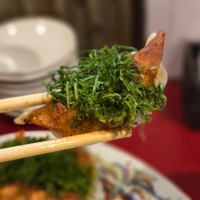 梅しそ餃子(屋台餃子)