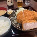 極厚ロースかつ定食(肉屋食堂　たけうち)