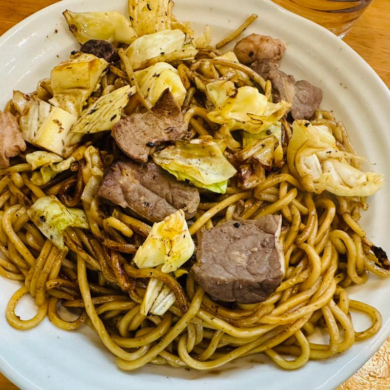 ホルモン焼きそば(大)(ホルモンうどん権兵衛)