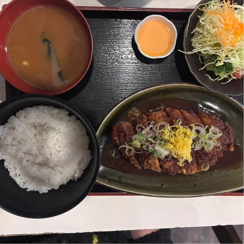味噌だくロースカツ定食(味まる)