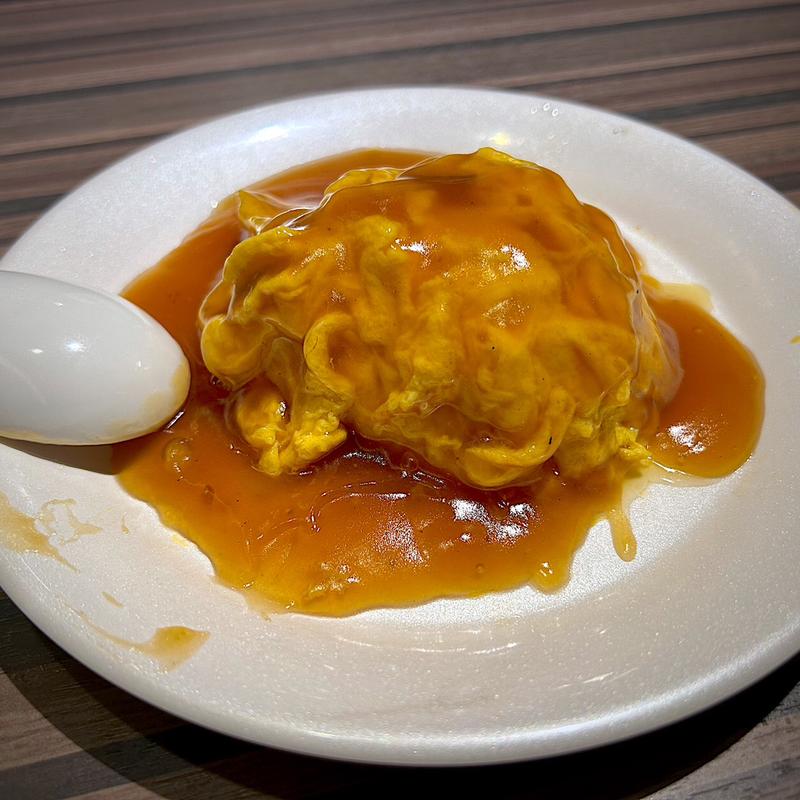 ふわとろ卵の甘酢ダレ(北京餃子)