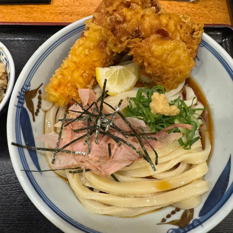 とりちく天ぶっかけ(熟成うどん なかや)