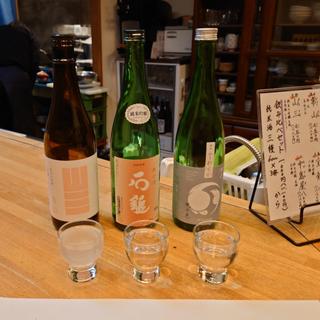 飲み比べセット　純米酒三種60cc✕3杯