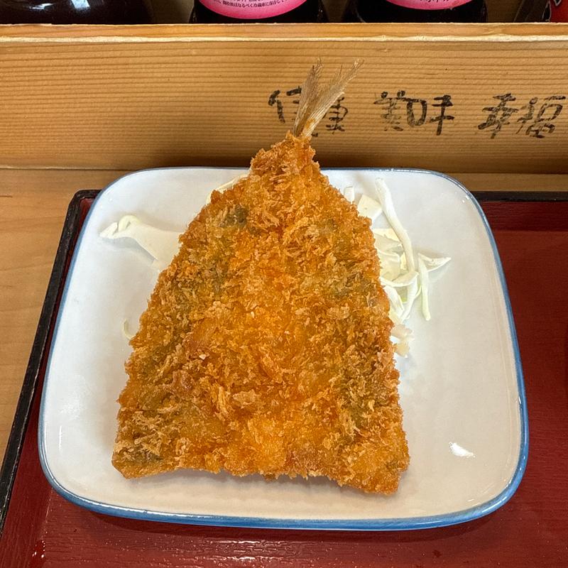 アジフライ(まいどおおきに食堂 藤井寺食堂)