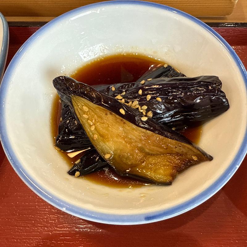 なす揚げびたし(まいどおおきに食堂 藤井寺食堂)