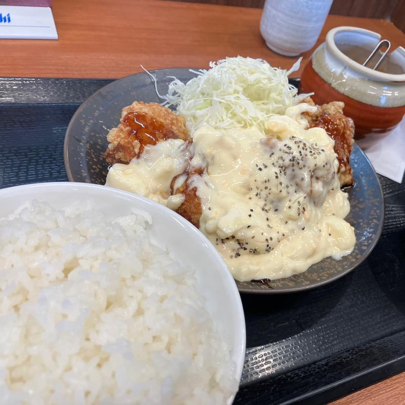 チキン南蛮定食 ライス大盛(からやま 多摩永山店)