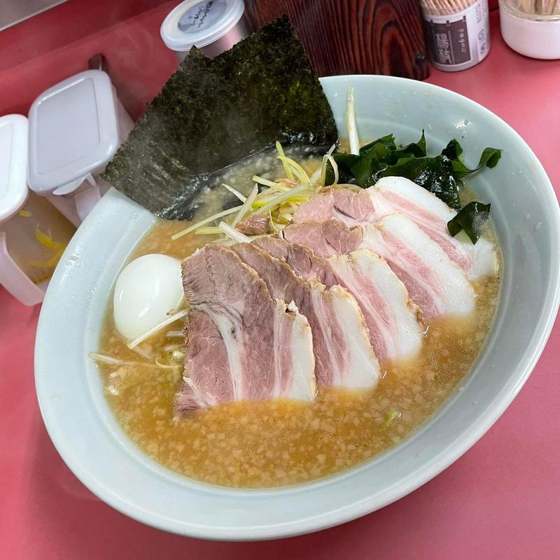 味噌ネギチャーシュー麺 味玉(ラーメンショップ椿 埼大店)