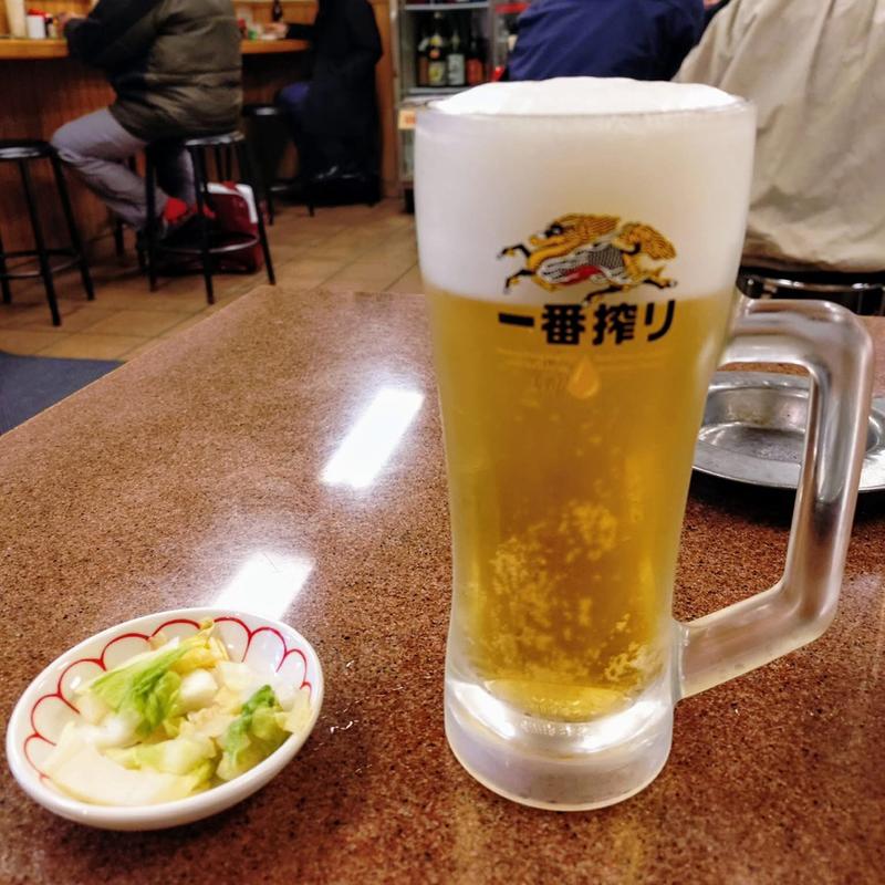 キリン一番搾り（生ビール）(三ちゃん食堂)