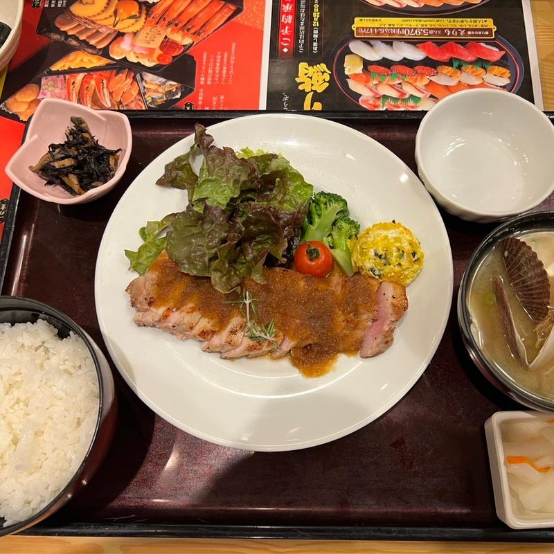 富良野産ローストポーク和膳(とんでん 花畑店)