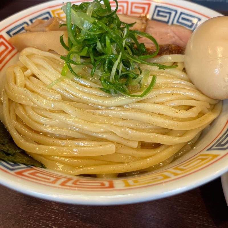 重厚鶏白湯煮干しつけめん（限定）(麺乃はる)
