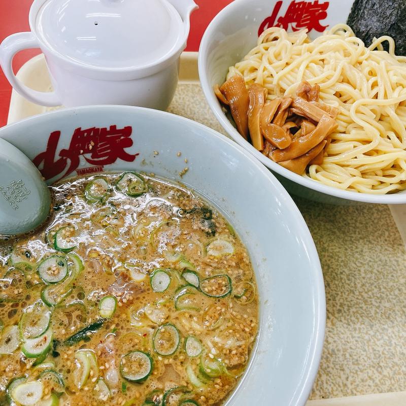 醤油つけ麺(ラーメン山岡家 東金店)