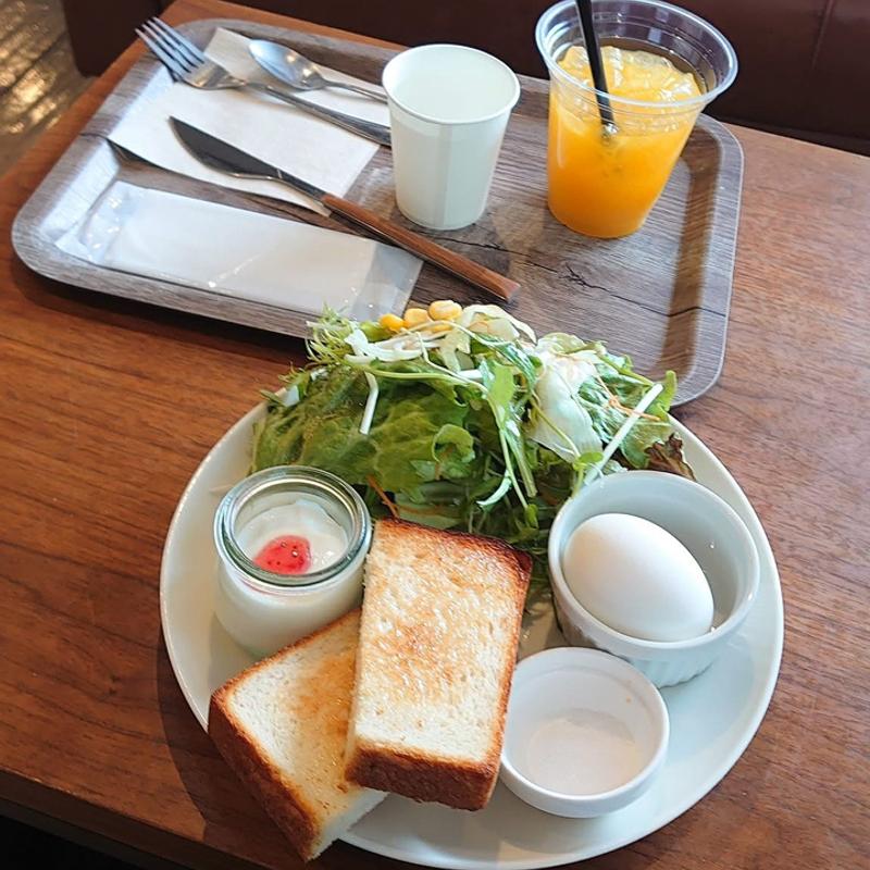 れんげ米食パンのトーストセット(THE GROUNDS BAKER 枚方T-SITE店)