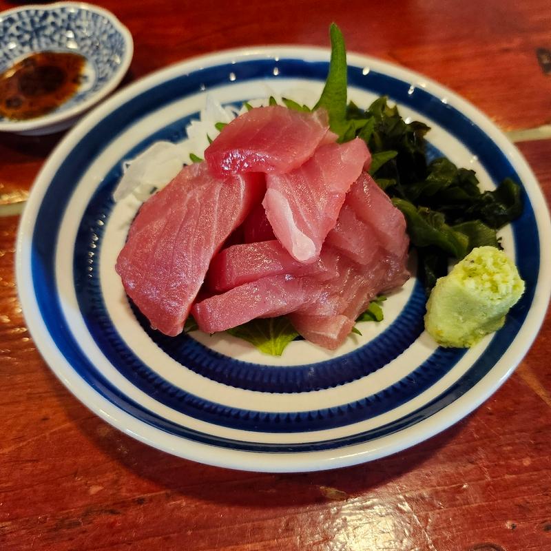 マグロのぶつ切り(串カツ酒場 ごんぞう)