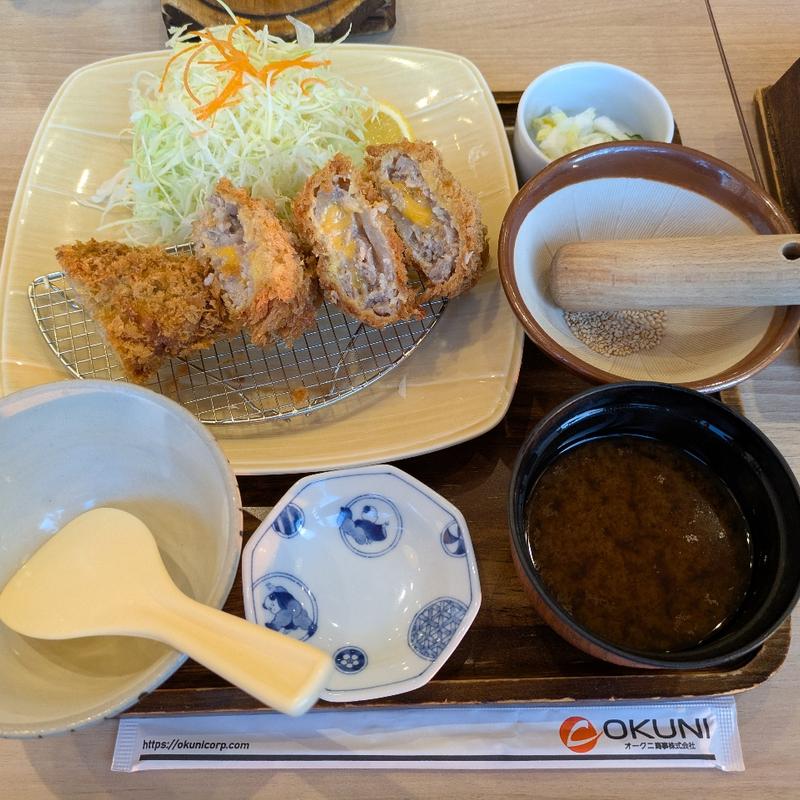 チーズメンチカツ御膳(とんかつと釜炊きご飯 ゆきひら イオンスタイル碑文谷店)