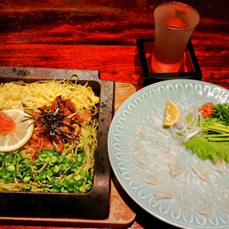 瓦そば定食(ここ一軒で山口県 アンド吉祥 新山口店)