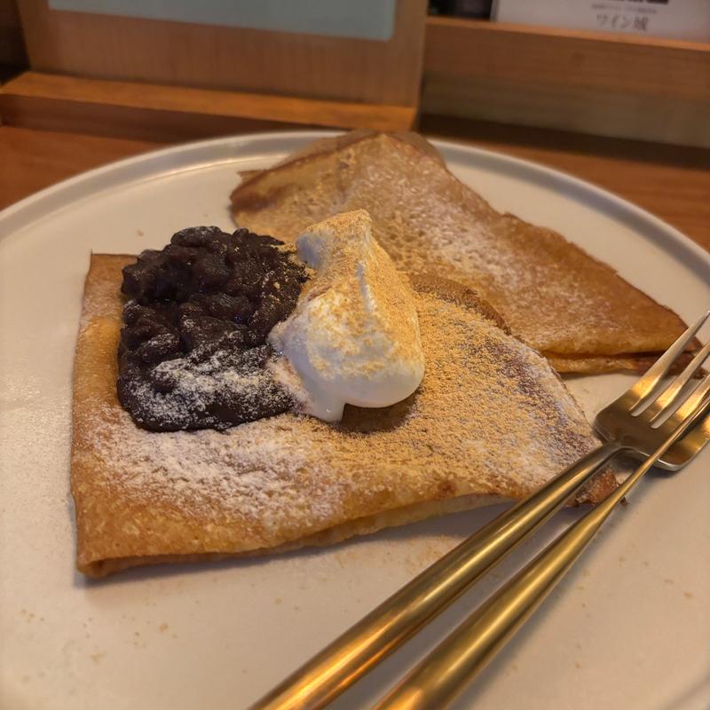 あんこ&バターのクレープ(Que sera,C'est la vie!)