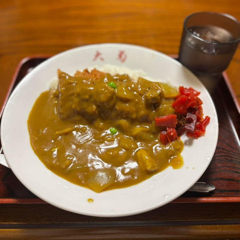 カツカレー(そば処 大菊総本店)